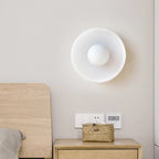 Round Glass Flush Ceiling Light Fixture for Indoor Spaces | Ridorn