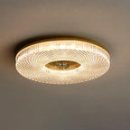Textured Round LED Ceiling Light for Indoor Spaces | Ridorn