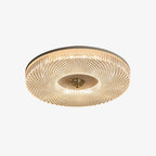 Textured Round LED Ceiling Light for Indoor Spaces | Ridorn