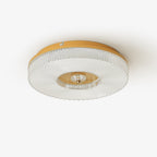 Textured Round LED Ceiling Light for Indoor Spaces | Ridorn