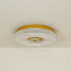 Textured Round LED Ceiling Light for Indoor Spaces | Ridorn
