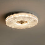 Textured Round LED Ceiling Light for Indoor Spaces | Ridorn