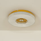 Textured Round LED Ceiling Light for Indoor Spaces | Ridorn