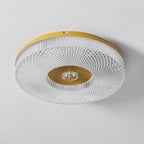Textured Round LED Ceiling Light for Indoor Spaces | Ridorn