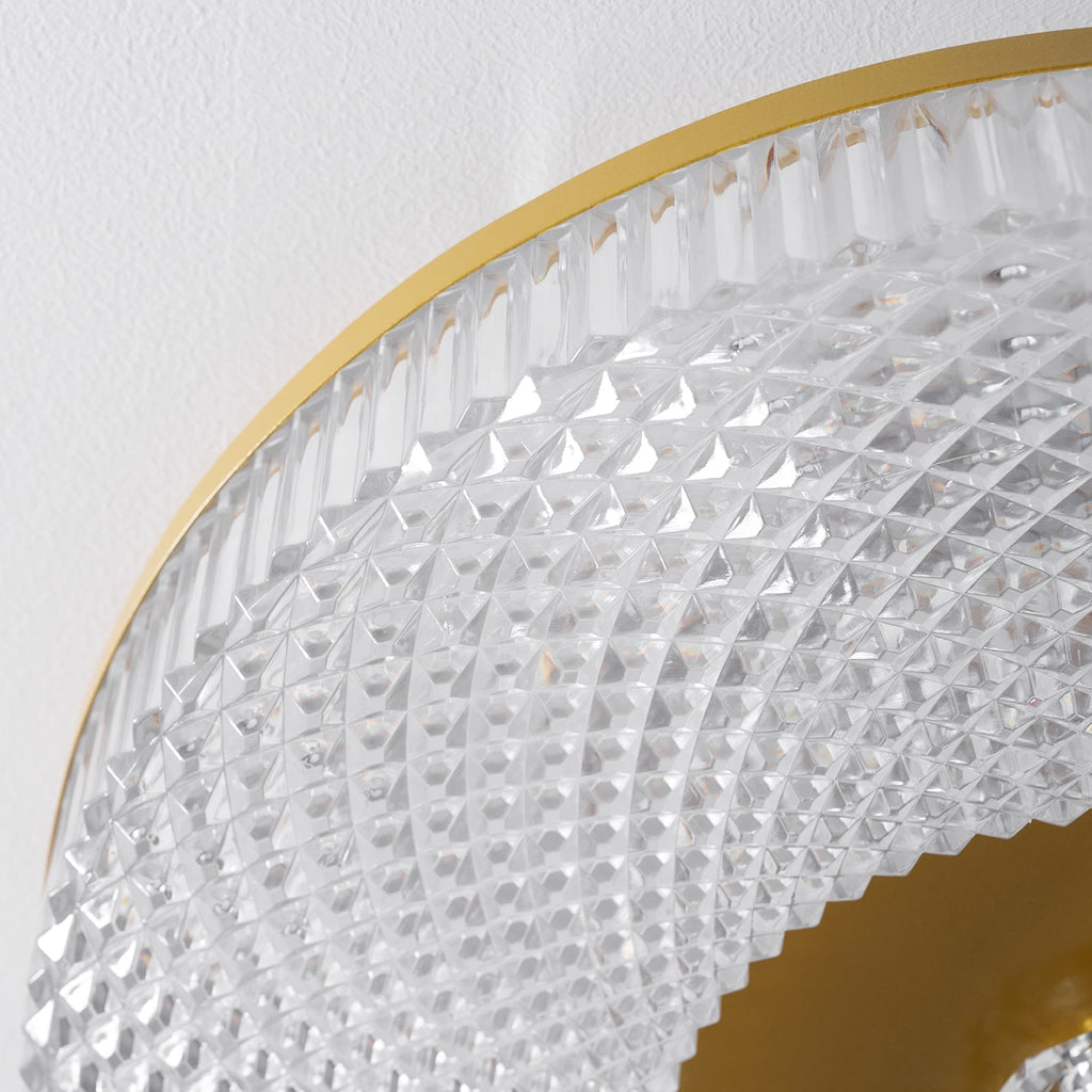Textured Round LED Ceiling Light for Indoor Spaces | Ridorn
