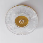Textured Round LED Ceiling Light for Indoor Spaces | Ridorn