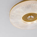 Textured Round LED Ceiling Light for Indoor Spaces | Ridorn
