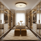 Textured Round LED Ceiling Light for Indoor Spaces | Ridorn