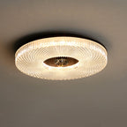 Textured Round LED Ceiling Light for Indoor Spaces | Ridorn