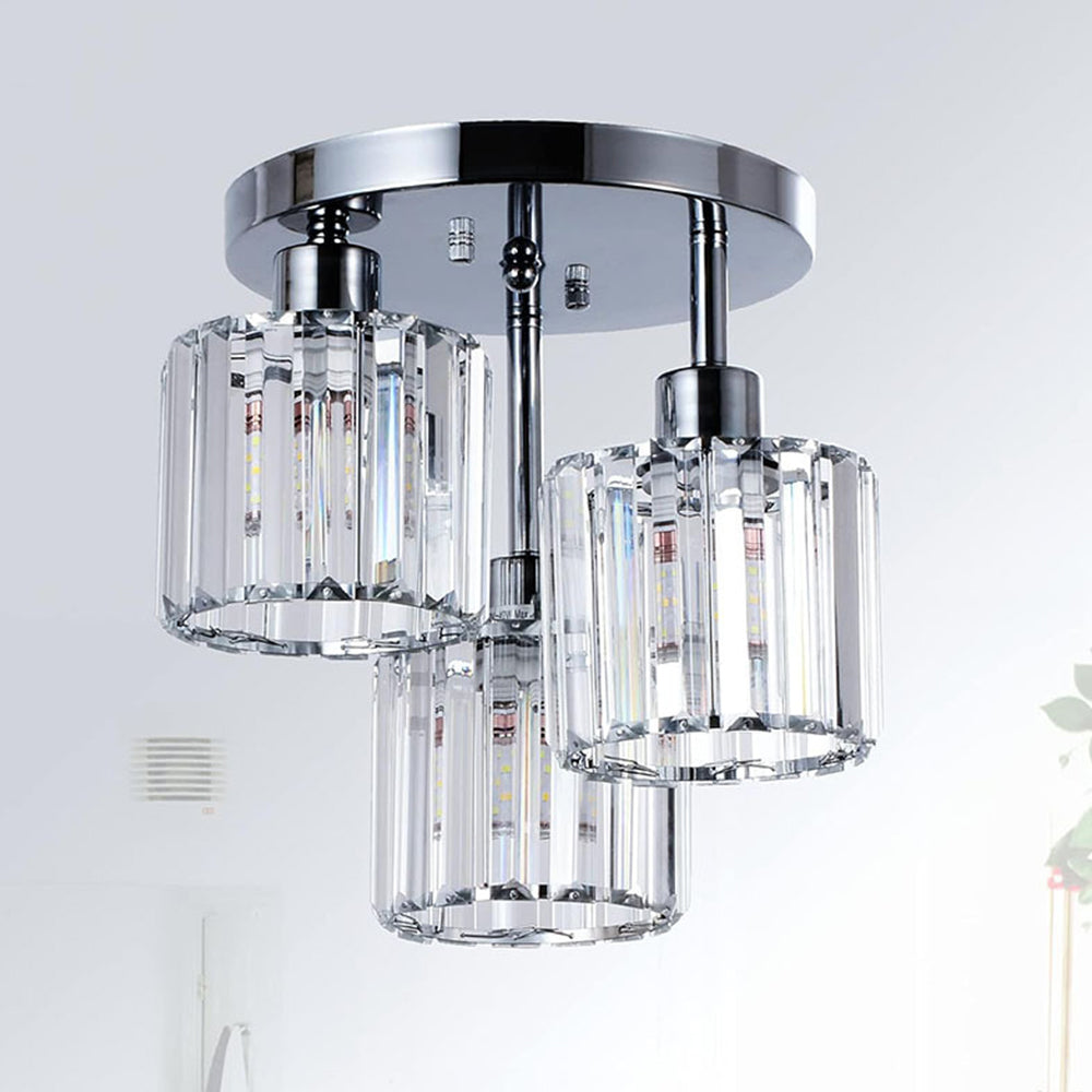Modern Semi-Flush Cylinder Ceiling Light for Bedrooms | Ridorn