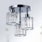 Modern Semi-Flush Cylinder Ceiling Light for Bedrooms | Ridorn