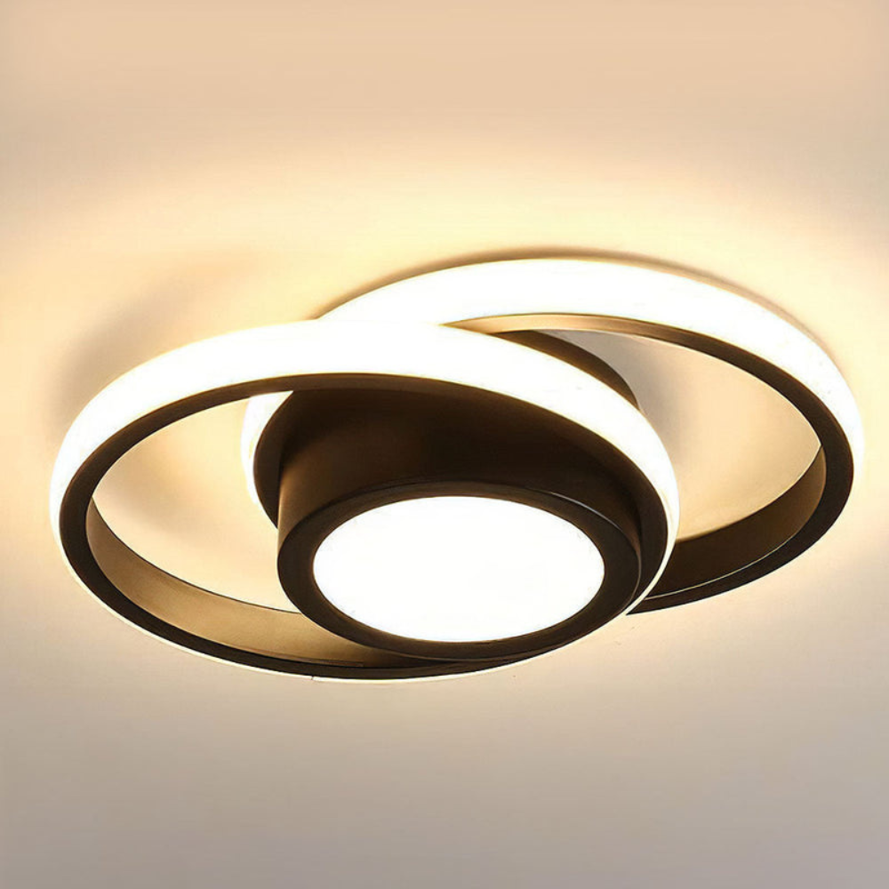 Sleek minimalist halo LED ceiling light for modern spaces