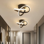 Abstract Swirl LED Ceiling Light for Modern Interiors | Ridorn