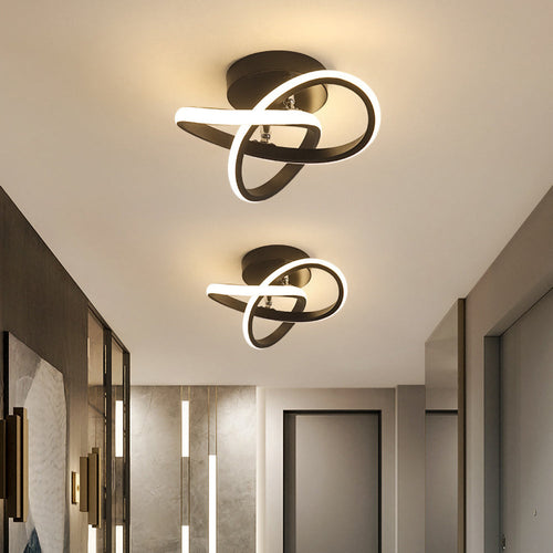 Abstract Swirl LED Ceiling Light for Modern Interiors | Ridorn