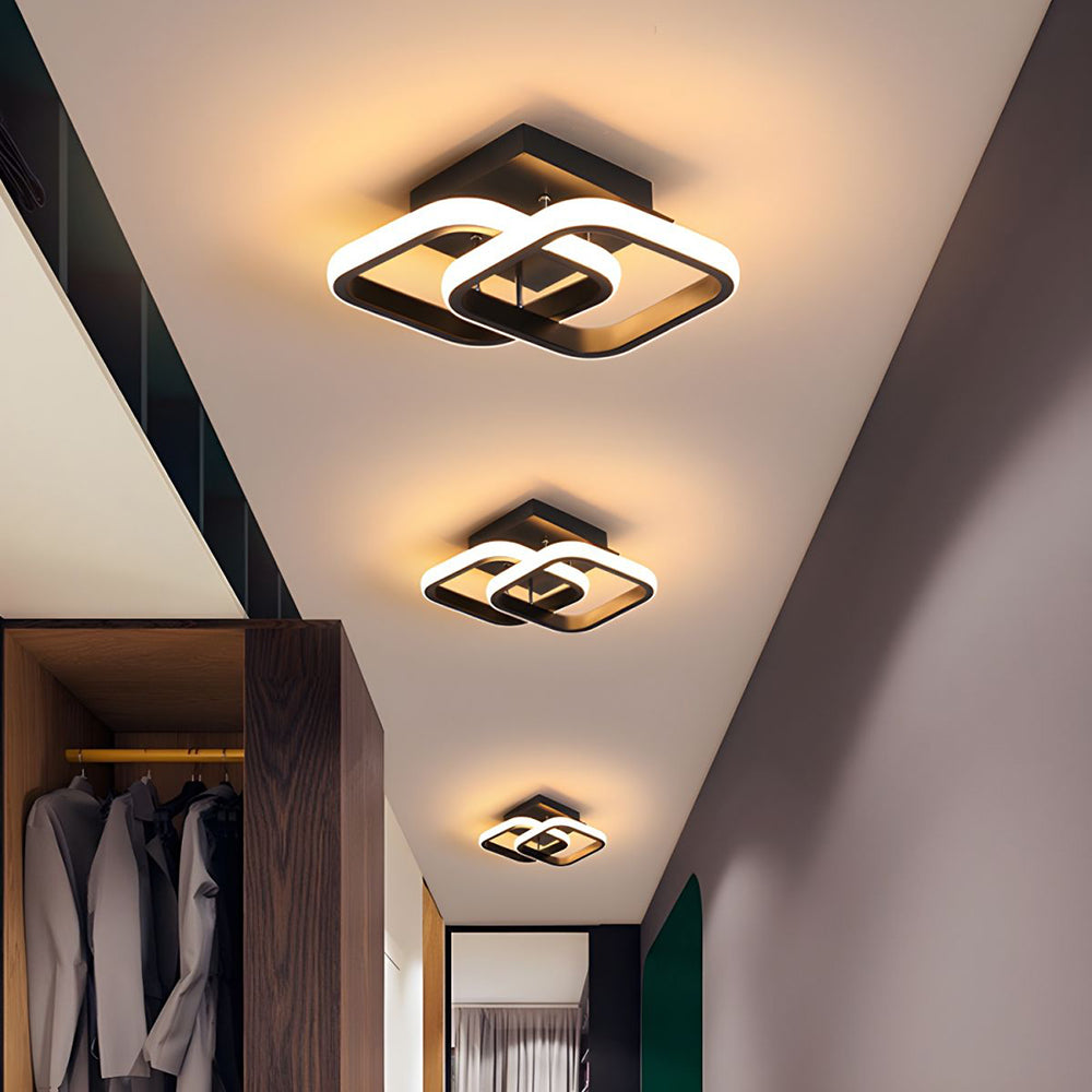 Abstract Swirl LED Ceiling Light for Modern Interiors | Ridorn