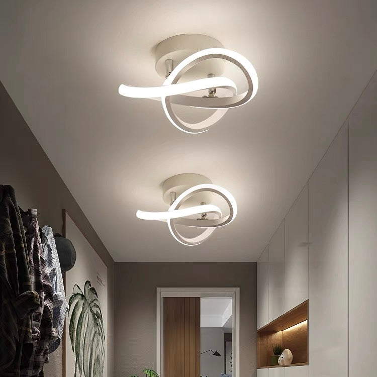 Abstract Swirl LED Ceiling Light for Modern Interiors | Ridorn