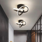 Abstract Swirl LED Ceiling Light for modern interiors