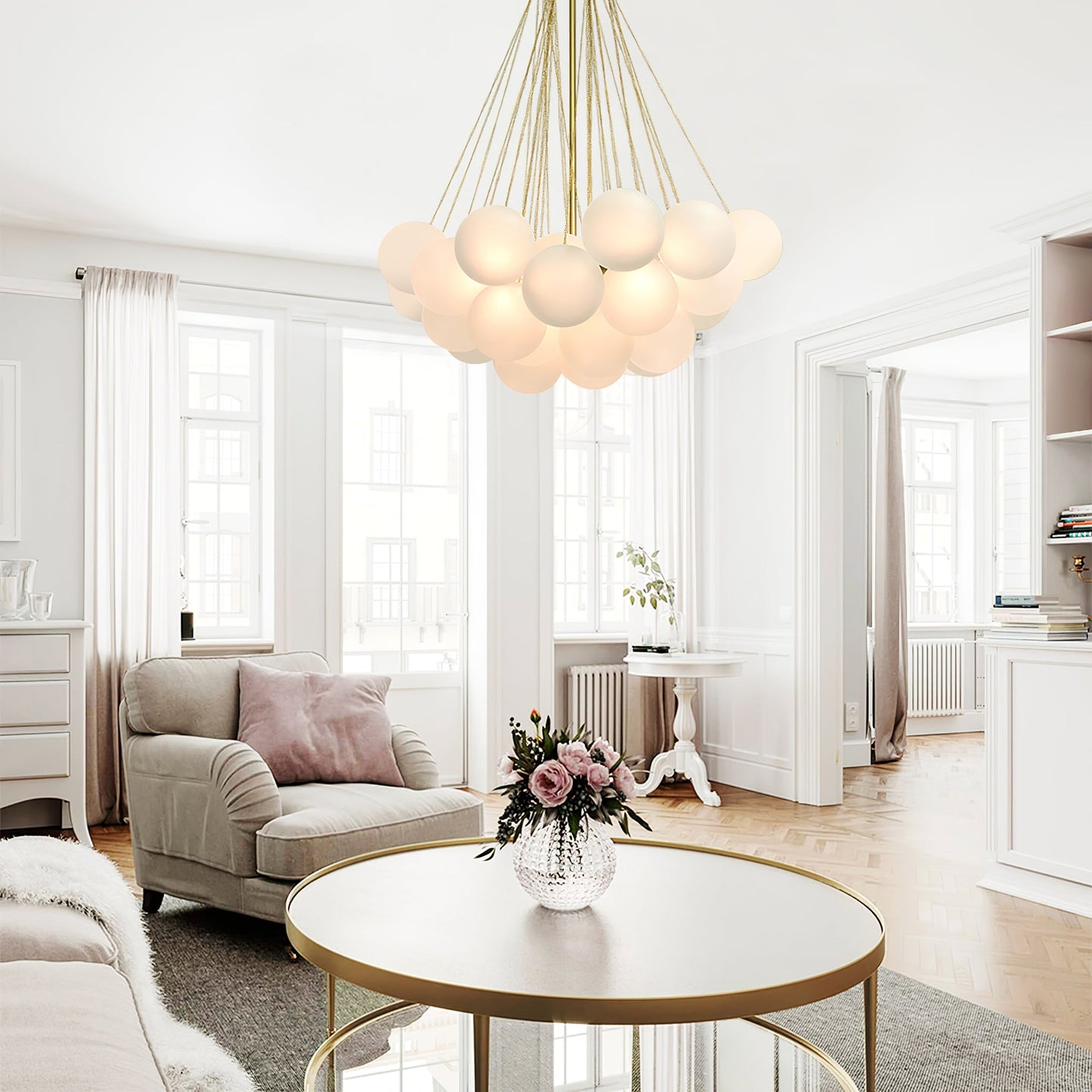 Chandelier Light | Bubble Cluster Ceiling Lamp | Ridorn
