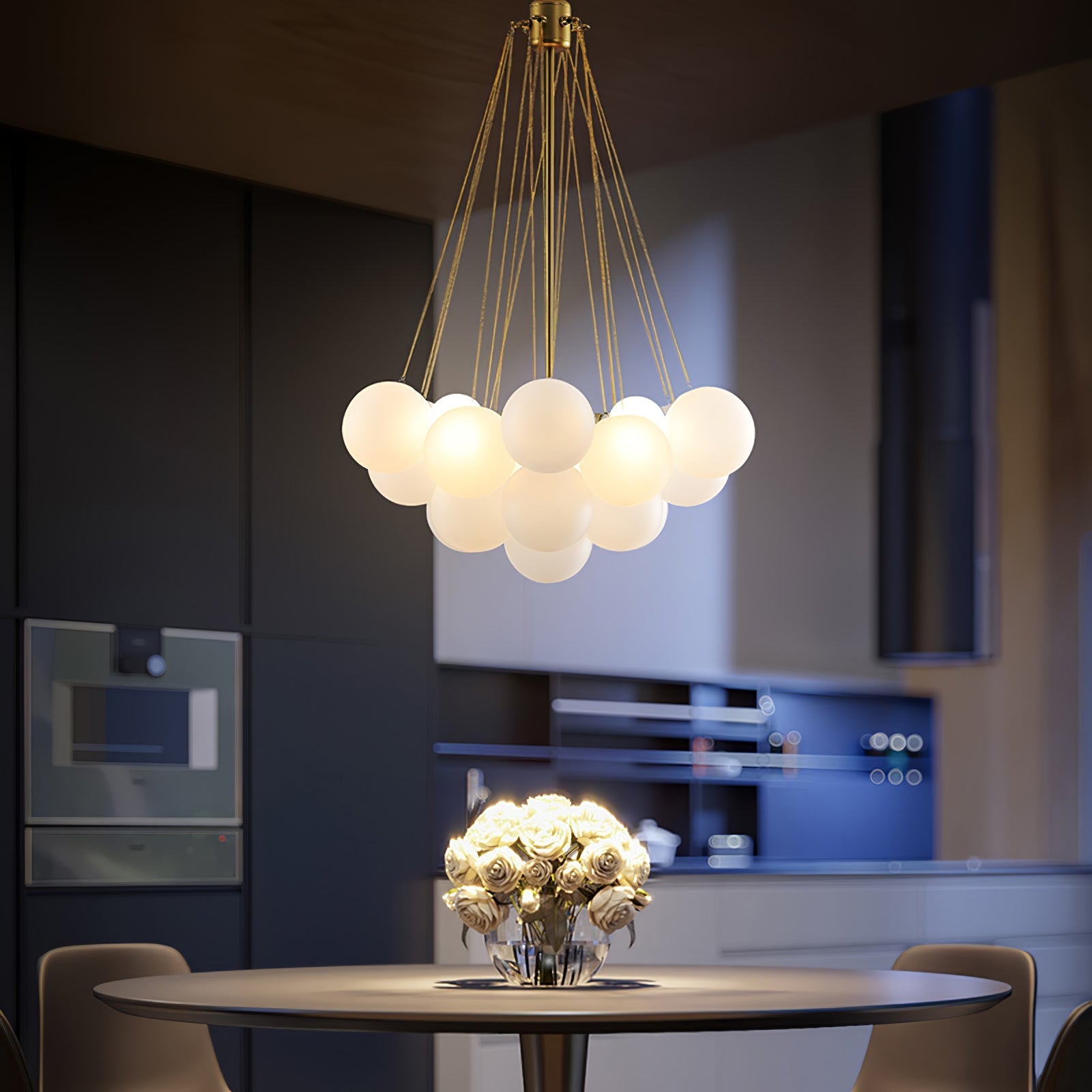 Chandelier Light | Bubble Cluster Ceiling Lamp | Ridorn