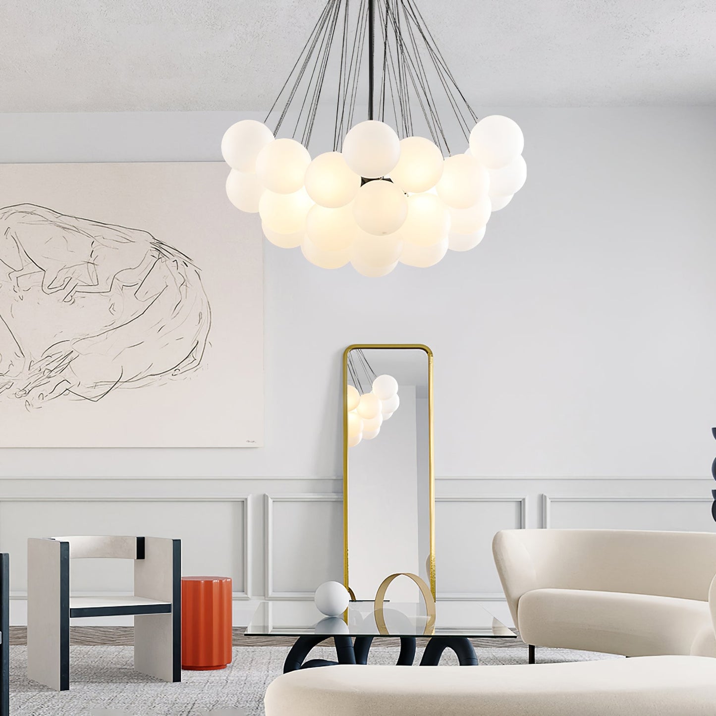 Chandelier Light | Bubble Cluster Ceiling Lamp | Ridorn