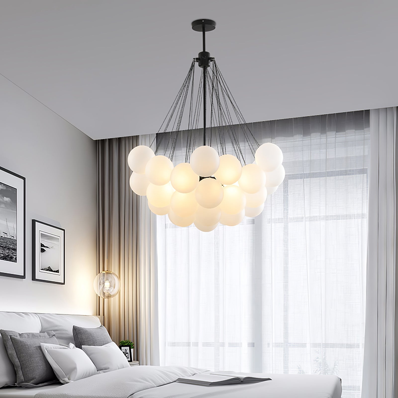 Chandelier Light | Bubble Cluster Ceiling Lamp | Ridorn