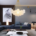 Modern bubble cluster ceiling lamp front view