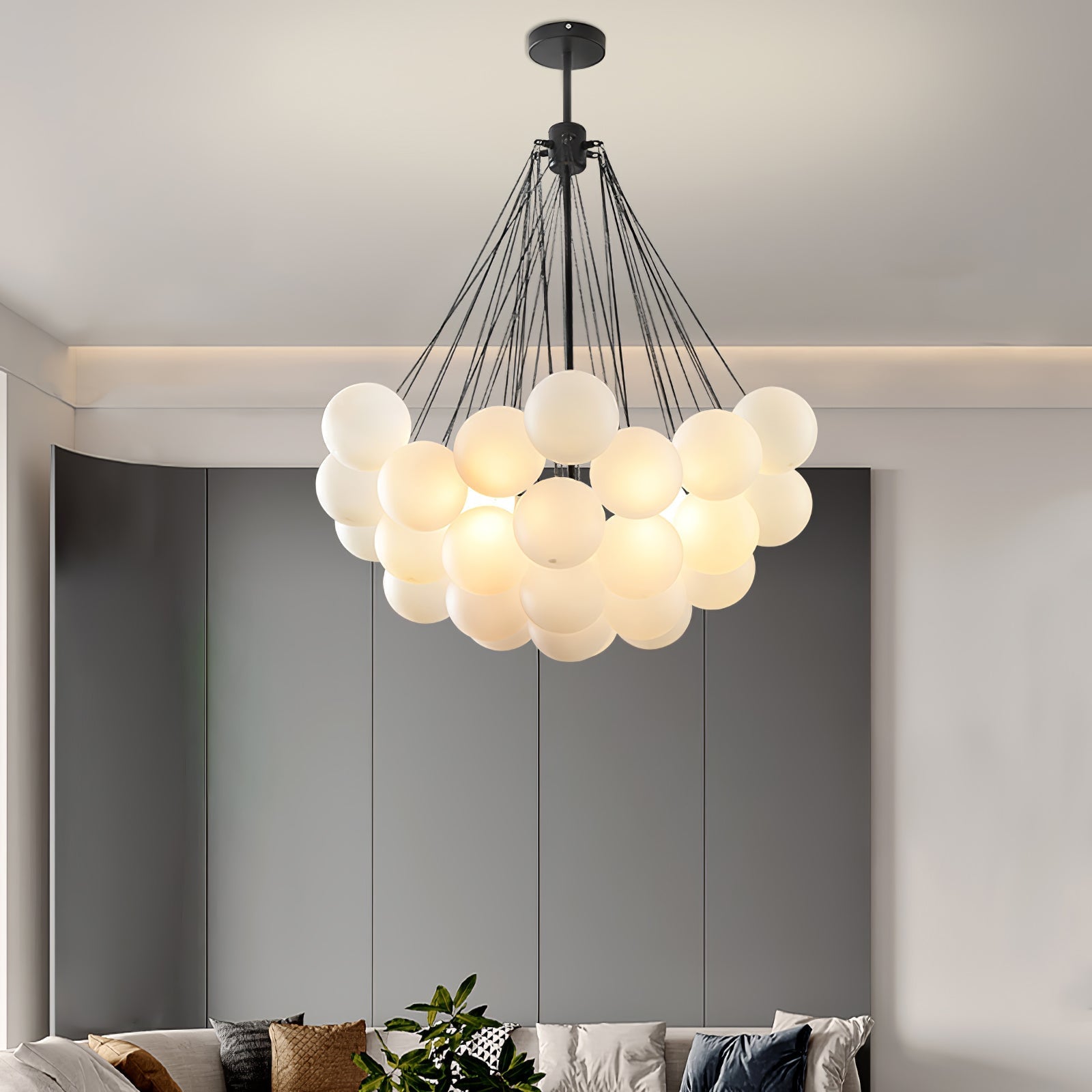 Chandelier Light | Bubble Cluster Ceiling Lamp | Ridorn