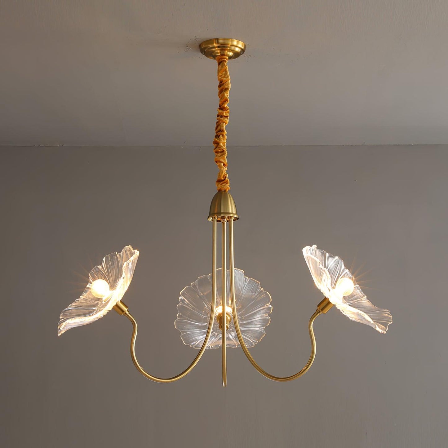 Chandelier Light | Ceiling Lamp with Lutos Flower Design | Ridorn