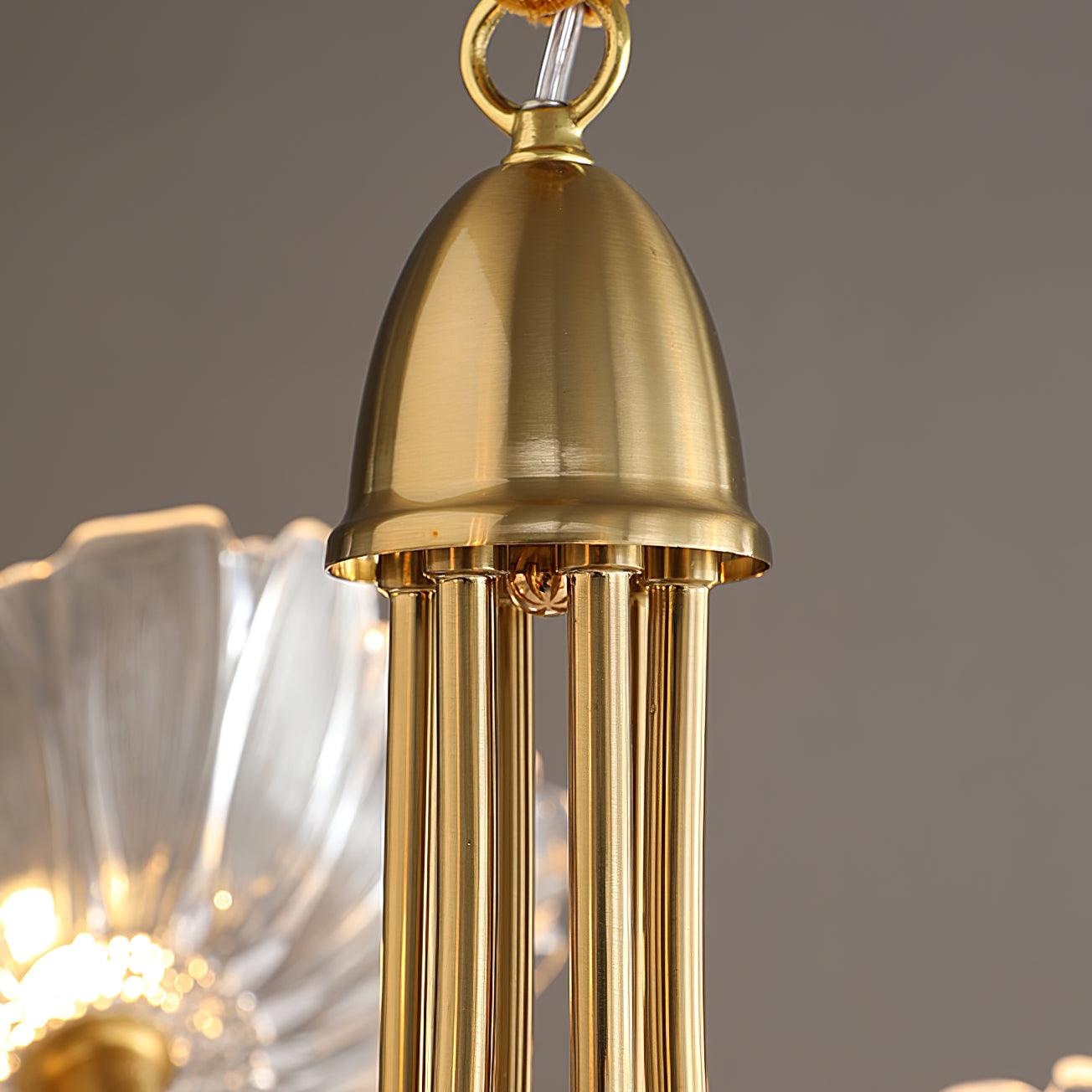 Chandelier Light | Ceiling Lamp with Lutos Flower Design | Ridorn