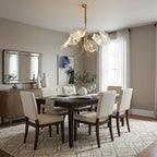 Chandelier Light | Ceiling Lamp with Lutos Flower Design | Ridorn