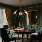 Chandelier Light | Ceiling Lamp with Lutos Flower Design | Ridorn