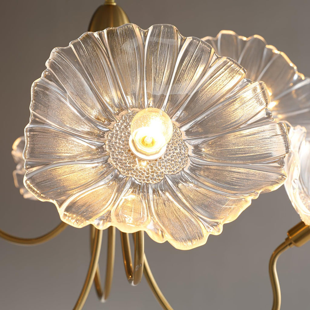 Chandelier Light | Ceiling Lamp with Lutos Flower Design | Ridorn