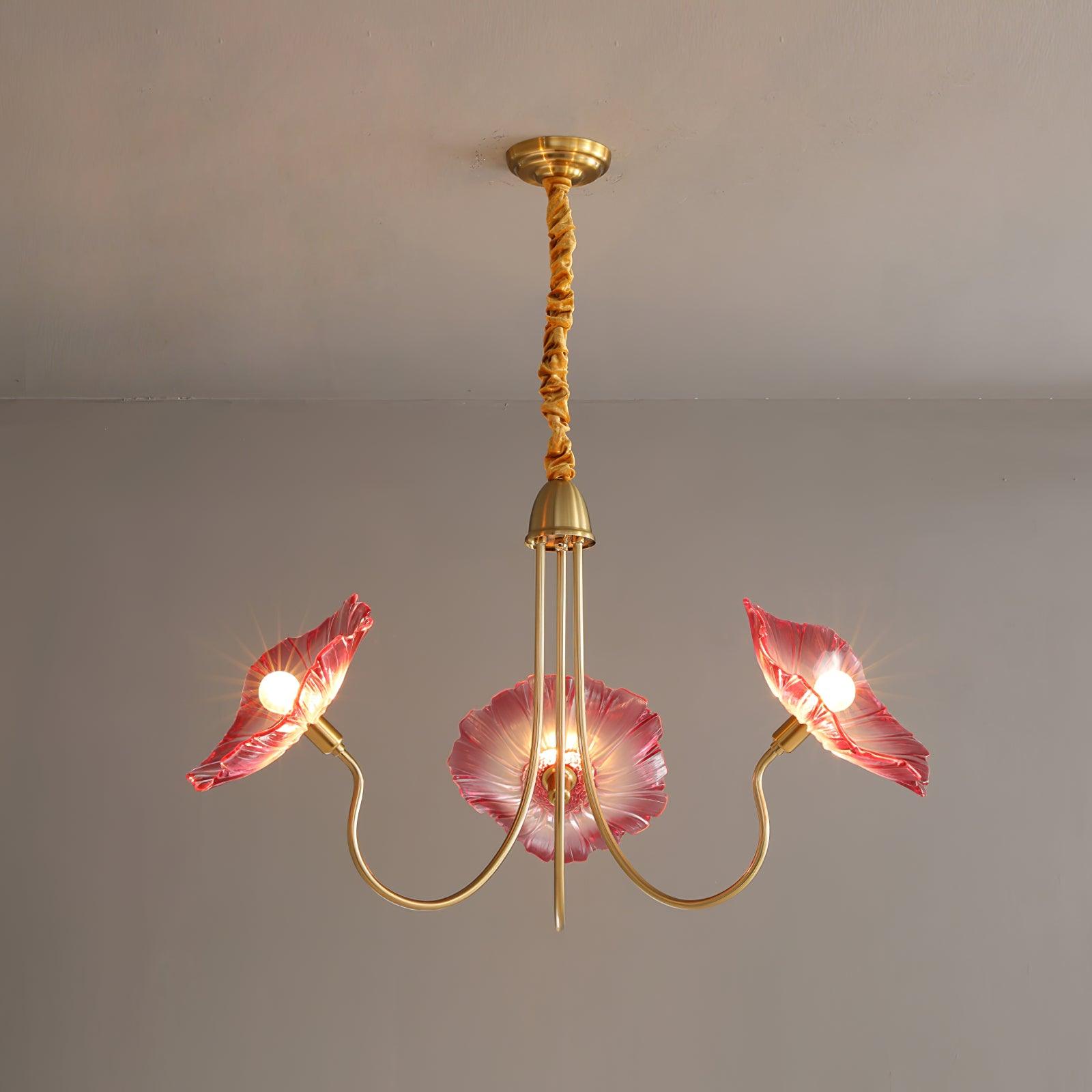 Chandelier Light Fixture | Ceiling Lamp with 3 or 6 Heads | Ridorn