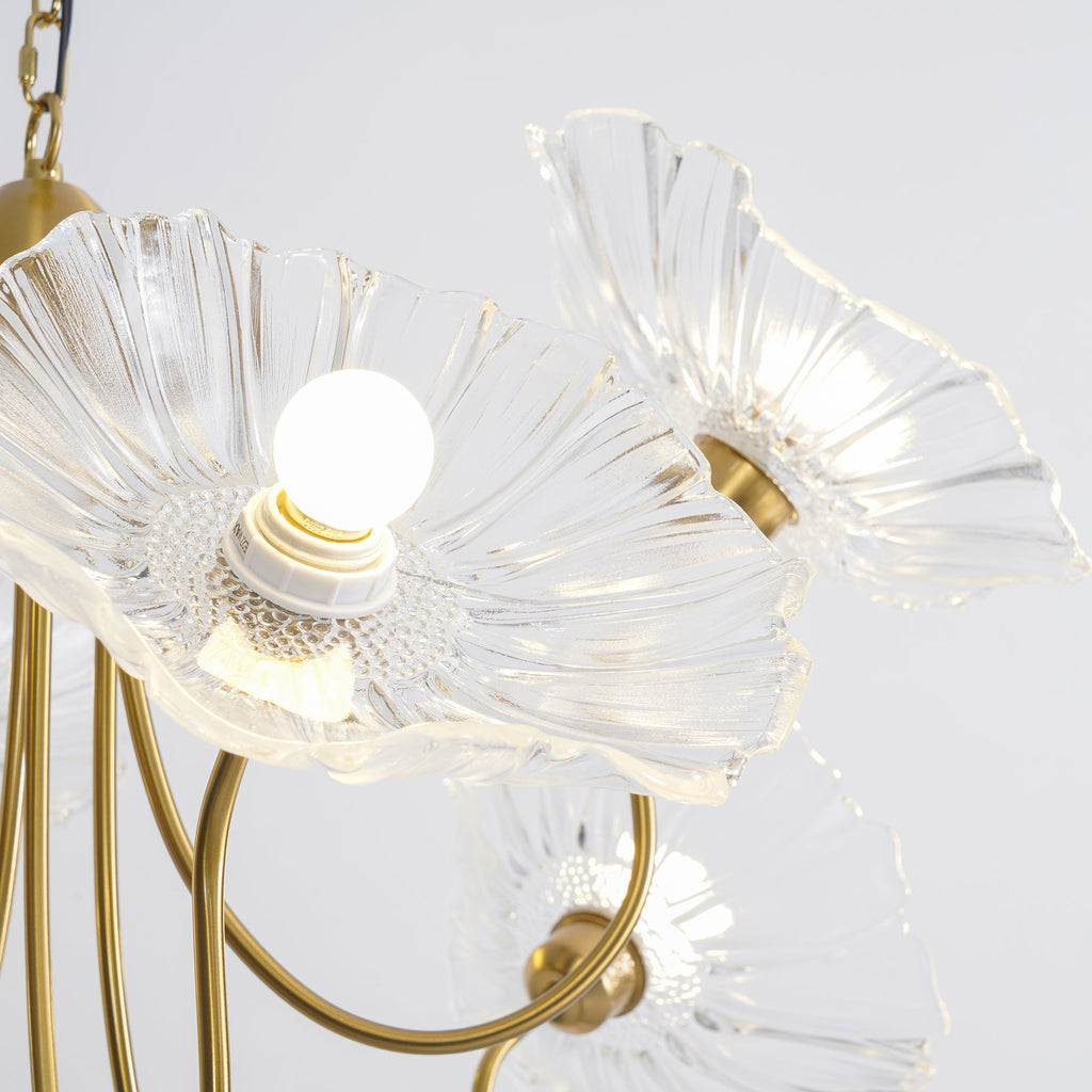 Chandelier Light Fixture | Ceiling Lamp with 3 or 6 Heads | Ridorn