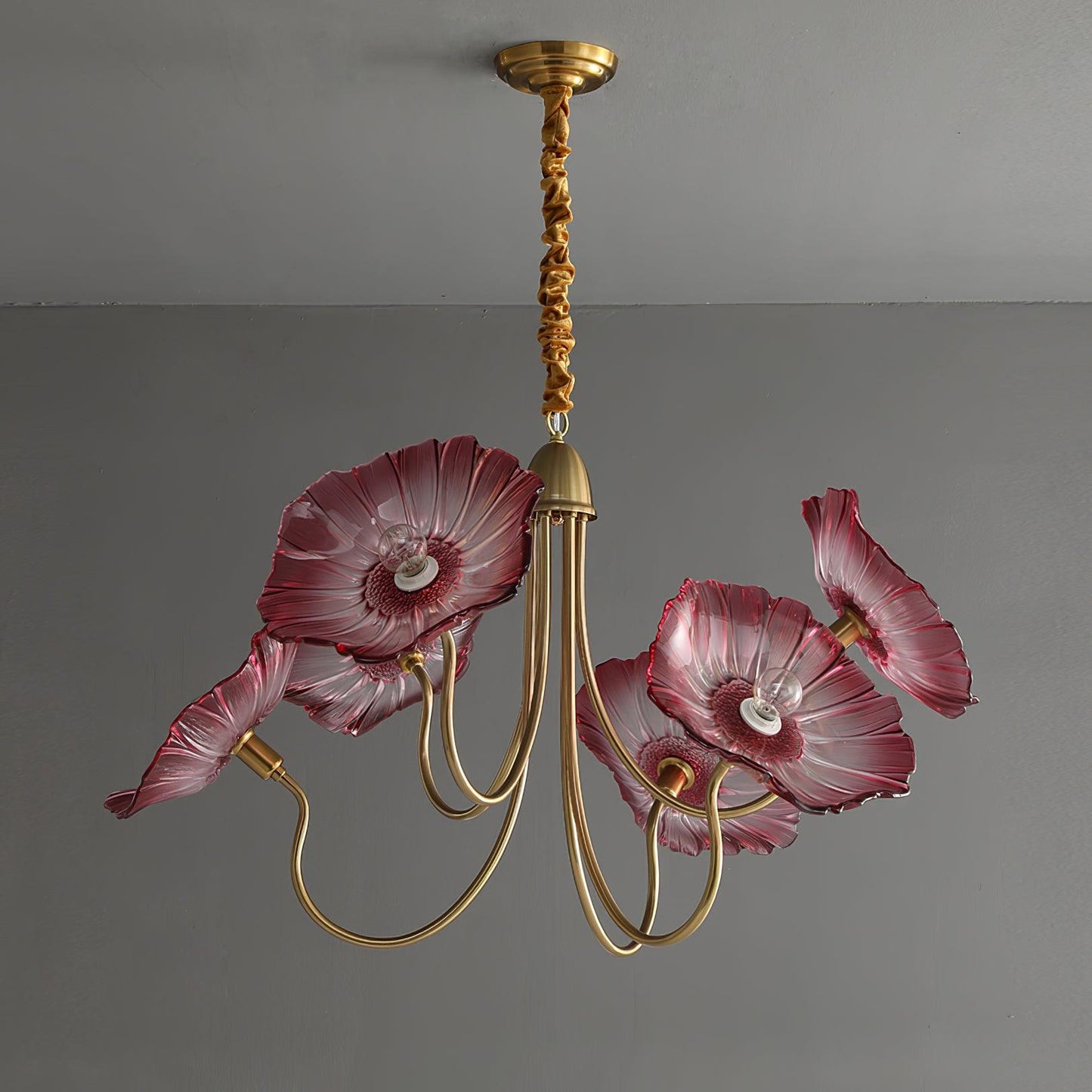 Chandelier Light Fixture | Ceiling Lamp with 3 or 6 Heads | Ridorn