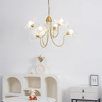 Chandelier Light Fixture | Ceiling Lamp with 3 or 6 Heads | Ridorn