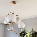 Chandelier Light Fixture | Ceiling Lamp with Gooseneck Design | Ridorn