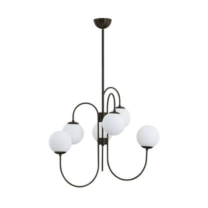 Chandelier Light Fixture | Ceiling Lamp with Gooseneck Design | Ridorn