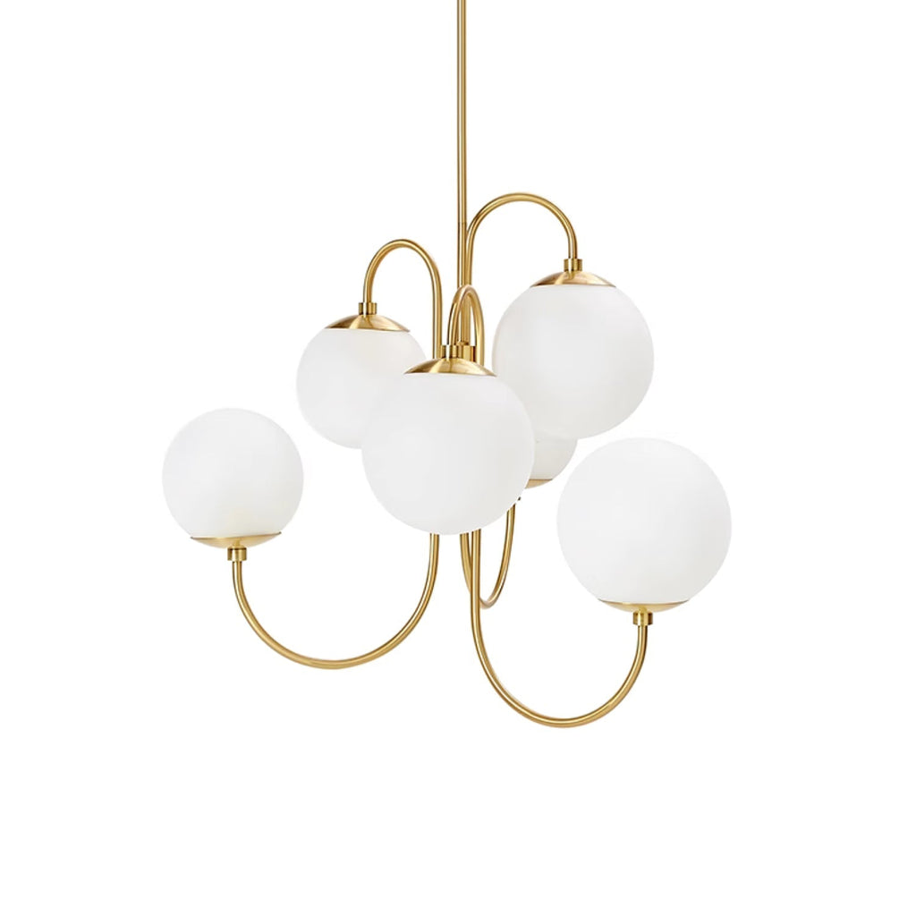 Chandelier Light Fixture | Ceiling Lamp with Gooseneck Design | Ridorn