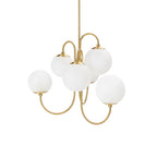 Chandelier Light Fixture | Ceiling Lamp with Gooseneck Design | Ridorn