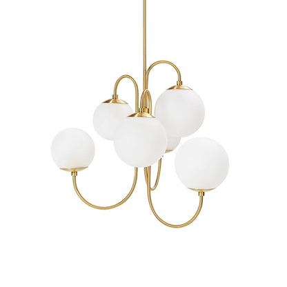 Chandelier Light Fixture | Ceiling Lamp with Gooseneck Design | Ridorn