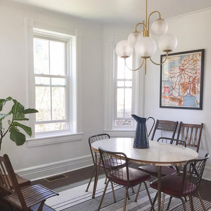 Chandelier Light Fixture | Ceiling Lamp with Gooseneck Design | Ridorn