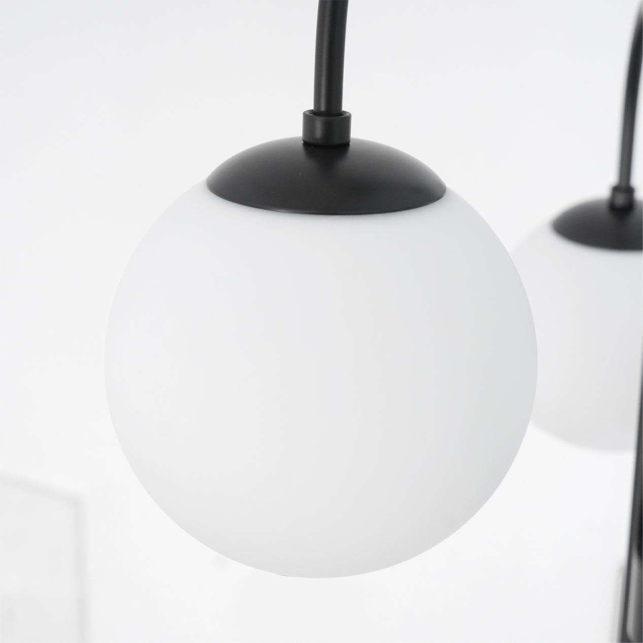 Chandelier Light Fixture | Ceiling Lamp with Gooseneck Design | Ridorn