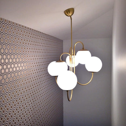 Chandelier Light Fixture | Ceiling Lamp with Gooseneck Design | Ridorn