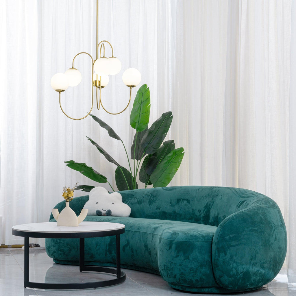 Chandelier Light Fixture | Ceiling Lamp with Gooseneck Design | Ridorn