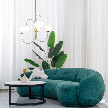 Chandelier Light Fixture | Ceiling Lamp with Gooseneck Design | Ridorn