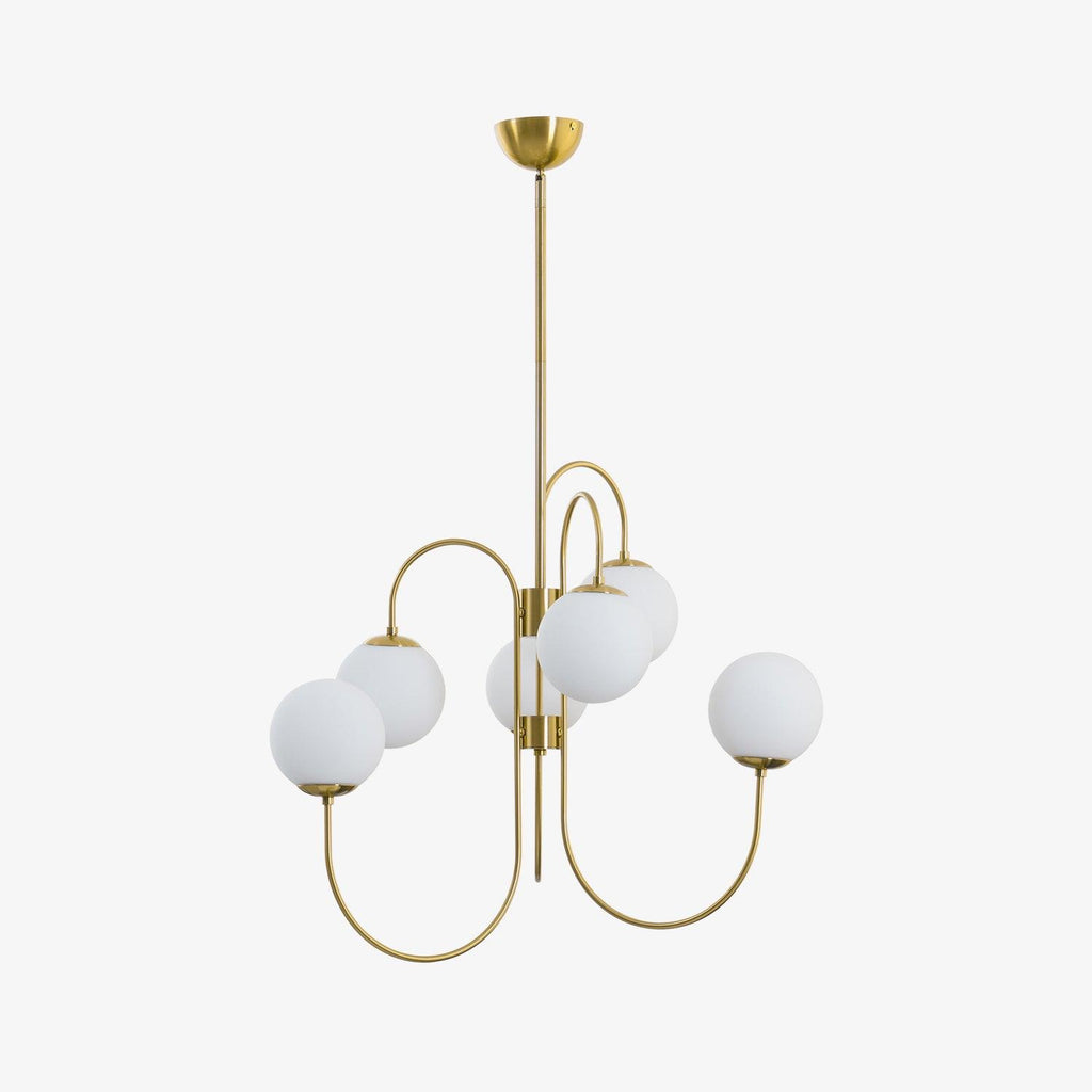 Chandelier Light Fixture | Ceiling Lamp with Gooseneck Design | Ridorn