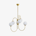 Chandelier Light Fixture | Ceiling Lamp with Gooseneck Design | Ridorn