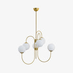 Chandelier Light Fixture | Ceiling Lamp with Gooseneck Design | Ridorn