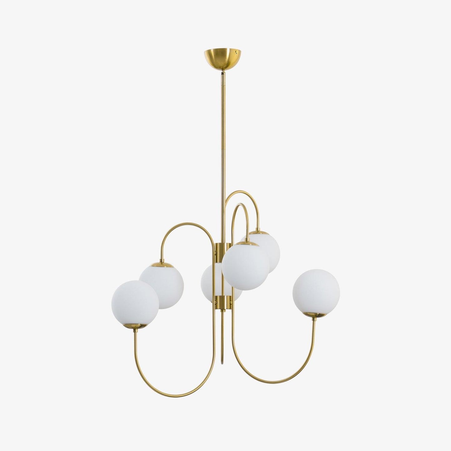 Chandelier Light Fixture | Ceiling Lamp with Gooseneck Design | Ridorn